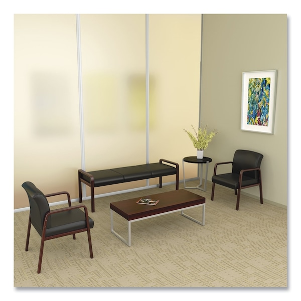 Alera Reception Lounge Guest Chair, Mahogany - ALERL43ALS10M