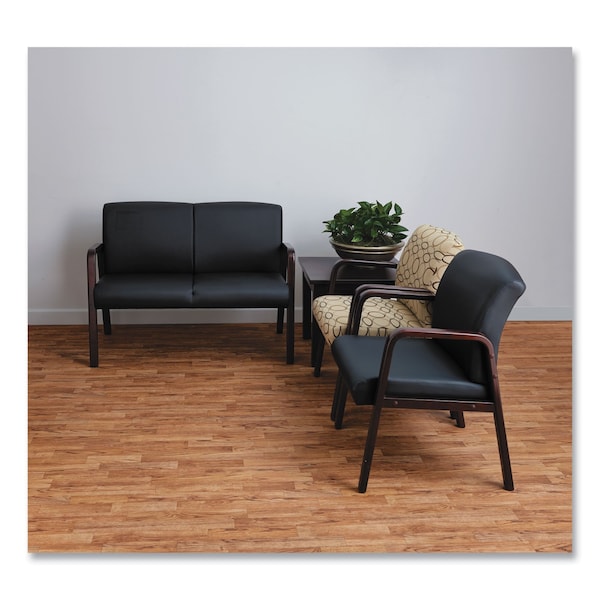 Alera Reception Lounge Guest Chair, Mahogany - ALERL43ALS10M