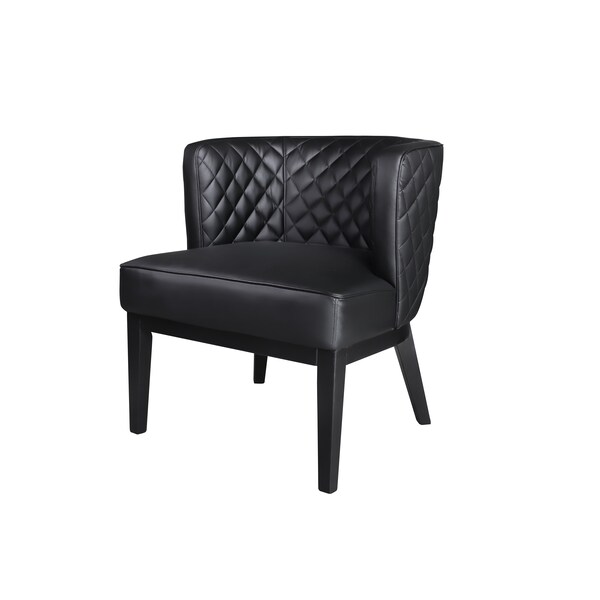Boss Ava Quilted Guest, Accent or Dining chair, Black - B529QBK-BK