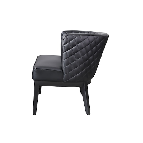 Boss Ava Quilted Guest, Accent or Dining chair, Black - B529QBK-BK