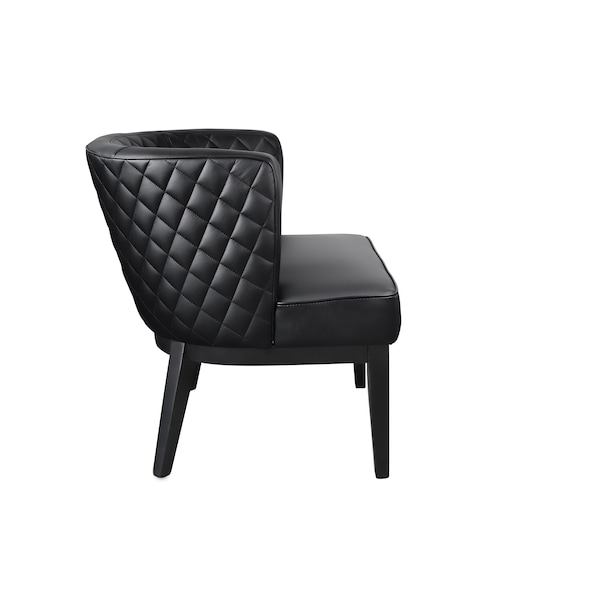 Boss Ava Quilted Guest, Accent or Dining chair, Black - B529QBK-BK