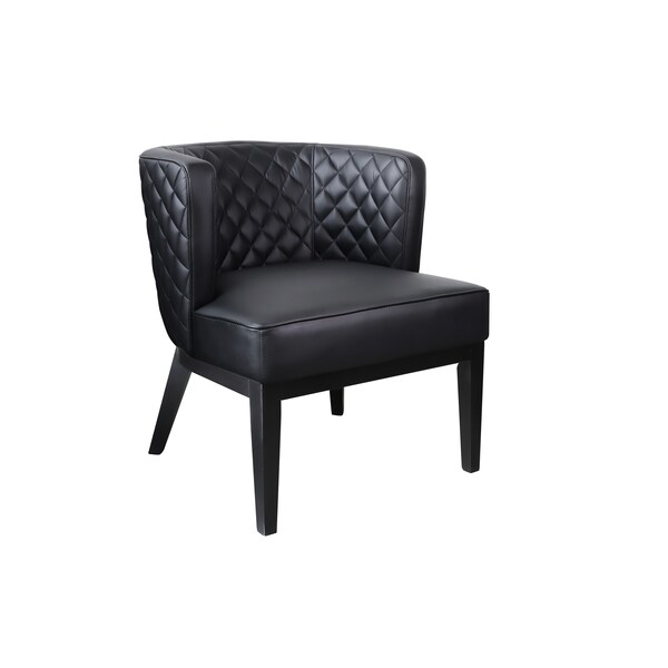 Boss Ava Quilted Guest, Accent or Dining chair, Black - B529QBK-BK