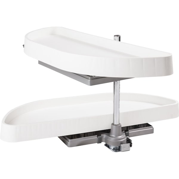 Hardware Resources 32" Plastic Half-Moon Lazy Susan - HMLS-P-3212