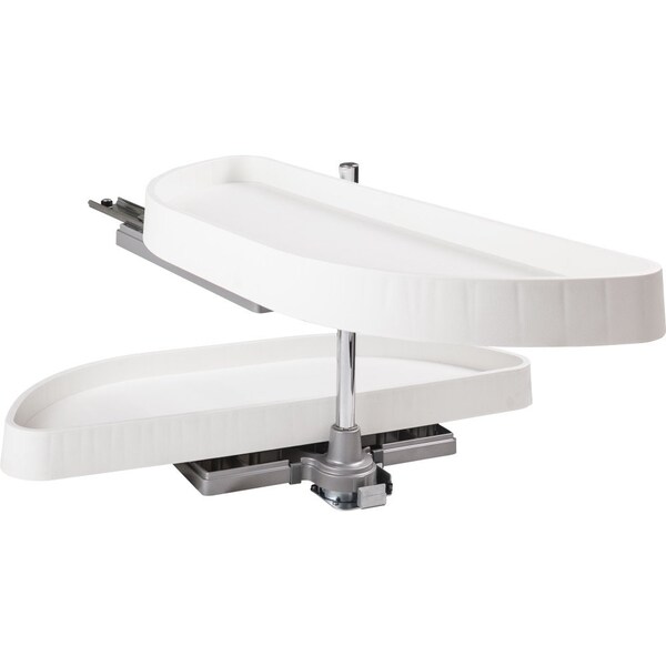 Hardware Resources 32" Plastic Half-Moon Lazy Susan - HMLS-P-3212