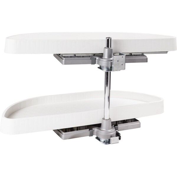 Hardware Resources 32" Plastic Half-Moon Lazy Susan - HMLS-P-3212