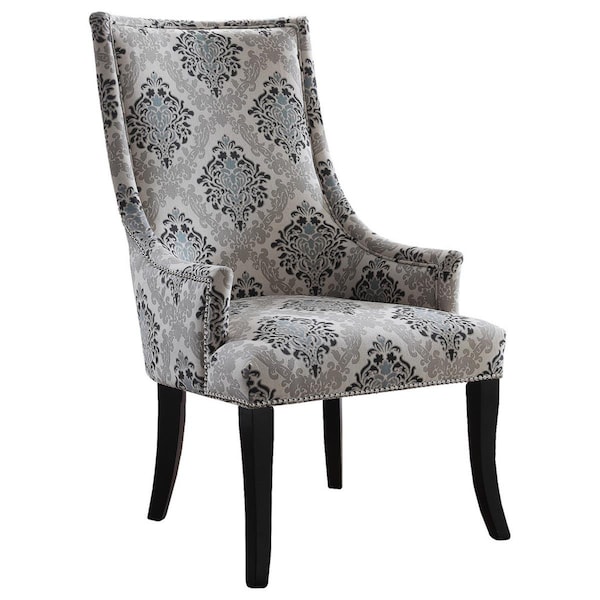 Best Master Furniture Best Master Furniture 606 Adelmo Natural with Floral Pattern Living Room Accent Chair - 606