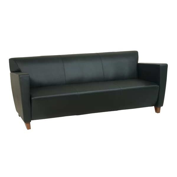 Office Star Sofa, 33-1/2" x 30-3/4", Upholstery Color: Black - SL8473