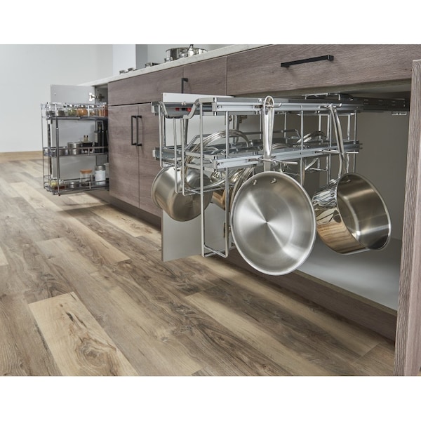 Hardware Resources Polished Chrome STORAGE WITH STYLE Soft-close Hanging Pan Pullout - SWS-PO21PC