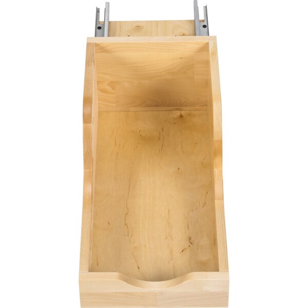Hardware Resources 12" Wood High Back Rollout for Vanity Depth - ROVHB12-WB