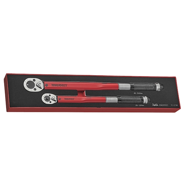 Teng Tools Torque Wrench Set 3/8 & 1/2" drive 2pcs in EVA Foam T - TEX1238