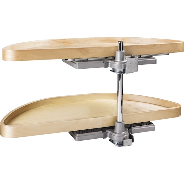 Hardware Resources 35" Wood Half-Moon Lazy Susan - HMLS-W-3515