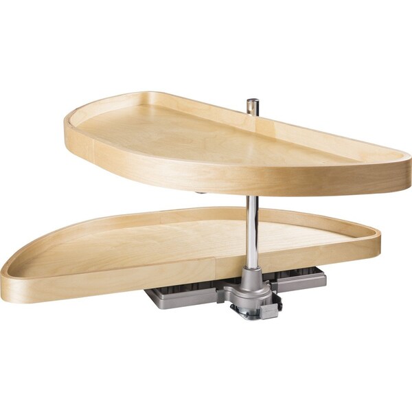 Hardware Resources 35" Wood Half-Moon Lazy Susan - HMLS-W-3515