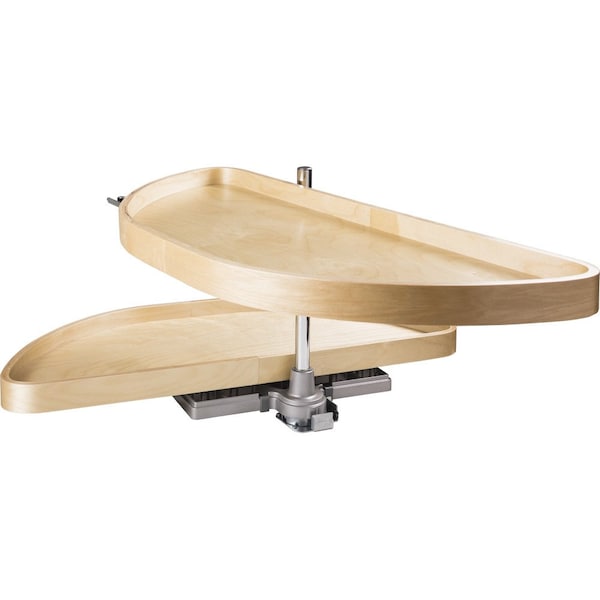 Hardware Resources 35" Wood Half-Moon Lazy Susan - HMLS-W-3515