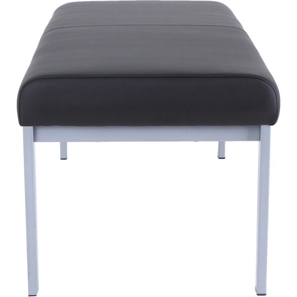 Lorell Guest Bench, Antimicrobial Vinyl, 44-5/8"x20-1/4"x18-7/8", BKSR - LLR66999