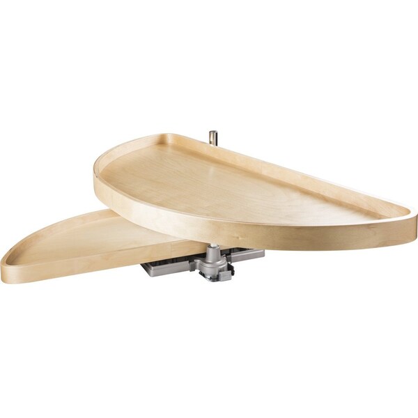 Hardware Resources 38" Wood Half-Moon Lazy Susan - HMLS-W-3818