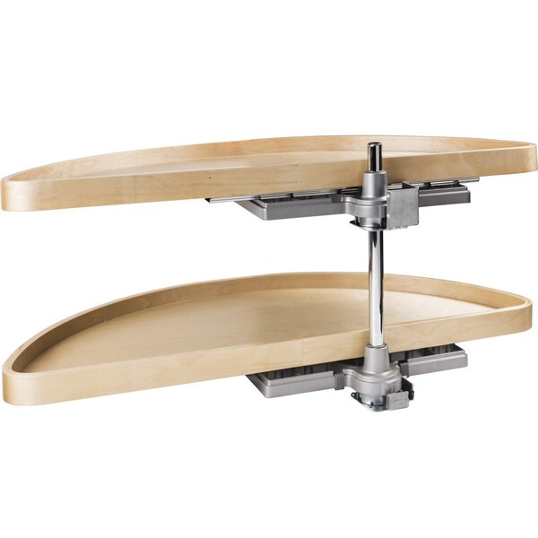 Hardware Resources 38" Wood Half-Moon Lazy Susan - HMLS-W-3818