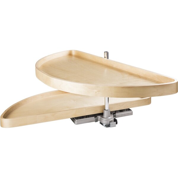 Hardware Resources 38" Wood Half-Moon Lazy Susan - HMLS-W-3818