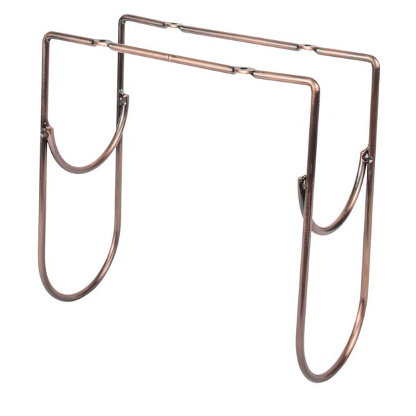 Hardware Resources Brushed Oil Rubbed Bronze Under Cabinet Wine Bottle Rack - WBH-DBAC-R