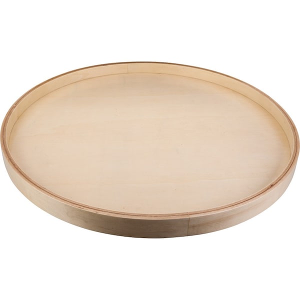 Hardware Resources 18" Round Banded Wood Lazy Susan Shelf with Swivel - BLSR18-S