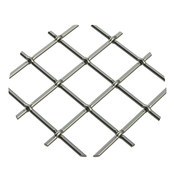 Designs Of Distinction .75" Multi-Crimp Single Diamond Decorative Grille - Antique Pewter, 36" W x 24" L Sheet - 013624332PAP1