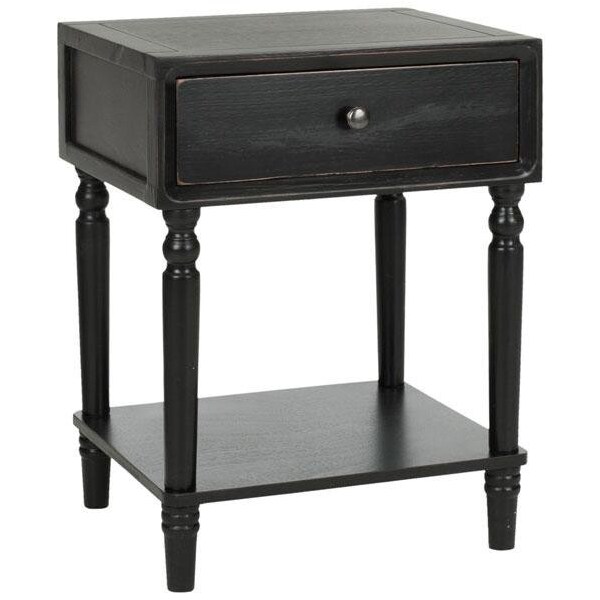Safavieh Siobhan Accent Table- Black - 24 x 15 x 18 in. - AMH6611B