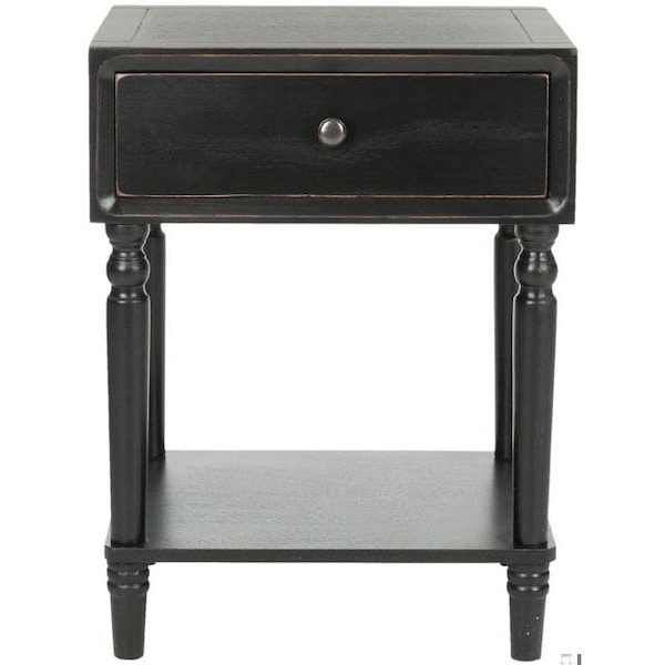 Safavieh Siobhan Accent Table- Black - 24 x 15 x 18 in. - AMH6611B