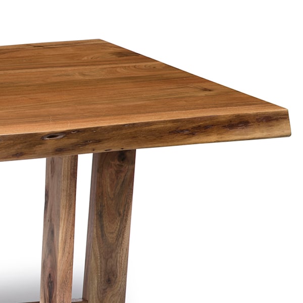 Alaterre Furniture Berkshire Natural Live Edge Wood Large Coffee Table, Weight: 75 - AWBB1220S