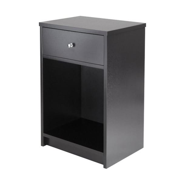 Winsome Trading Squamish Accent table with 1 Drawer Black Finish - 20914