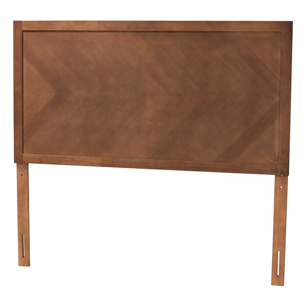 Baxton Studio Terrian Classic and Traditional Ash Walnut Finished Wood Queen Size Headboard - 221-12879-ZORO