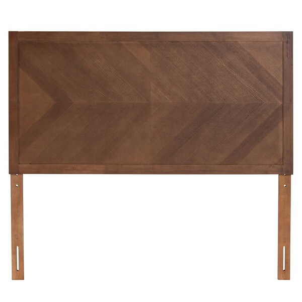 Baxton Studio Terrian Classic and Traditional Ash Walnut Finished Wood Queen Size Headboard - 221-12879-ZORO