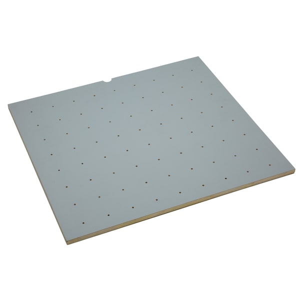 Rev-A-Shelf Drawer Insert, Maple Veneer, Silver, 24.13 in W, 0.63 in H, 21.25 in D, 21.25 in L, Gray - 4DPBG-2421-1