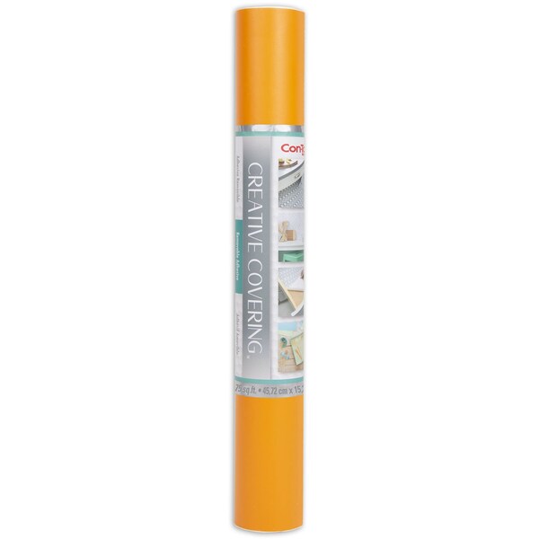 Con-Tact Brand Creative Covering Adhesive Covering, Orange, 18'' x 50 ft. - 50F-C9A1K6-06
