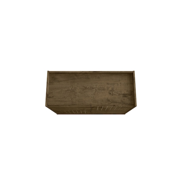 Manhattan Comfort Bogart Accent Cabinet in Rustic Brown and Nature - 255BMC9