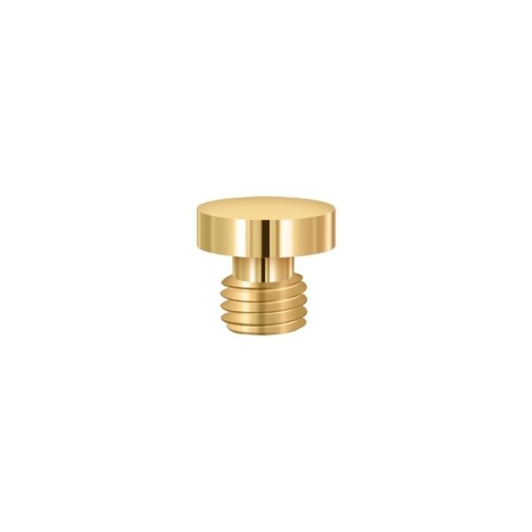 Deltana 1/2 Diameter Decorative Button Tip Cabinet/Door Hinge Finials Lifetime Polished Brass - DSBUCR003