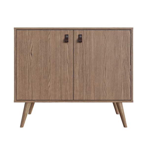Manhattan Comfort Mid-Century Modern Accent Cabinet for Dining Room, Living Room, and Bedroom Usage - 307GFX4