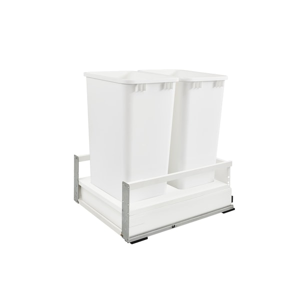 Rev-A-Shelf Steel, White, 18.5 in W, 23 in H, 22.4 in D, 22.4 in L, White - TWCSC-2150DM-2