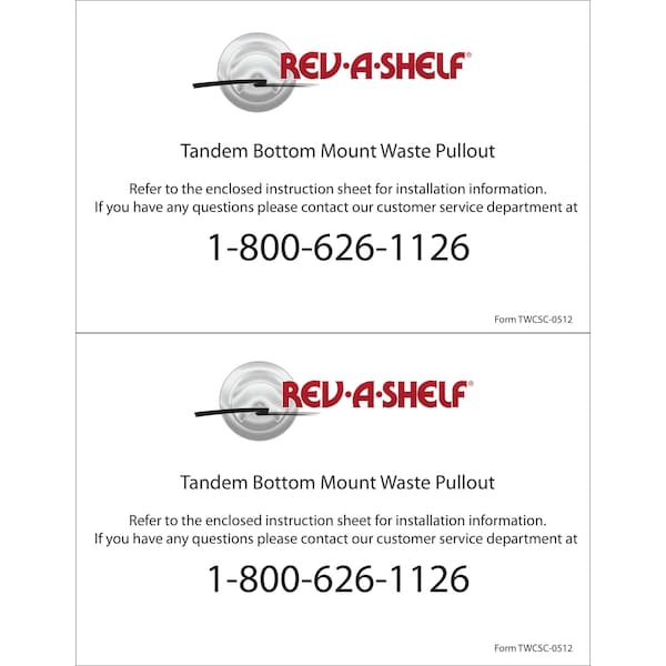 Rev-A-Shelf Steel, White, 18.5 in W, 23 in H, 22.4 in D, 22.4 in L, White - TWCSC-2150DM-2