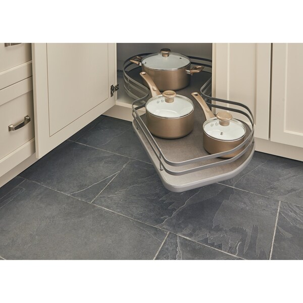Rev-A-Shelf Steel, Orion Gray, 33 in W, 6.5 in H, 21.85 in D, 21.85 in L, Orion Gray - 5371-15-FOG-R