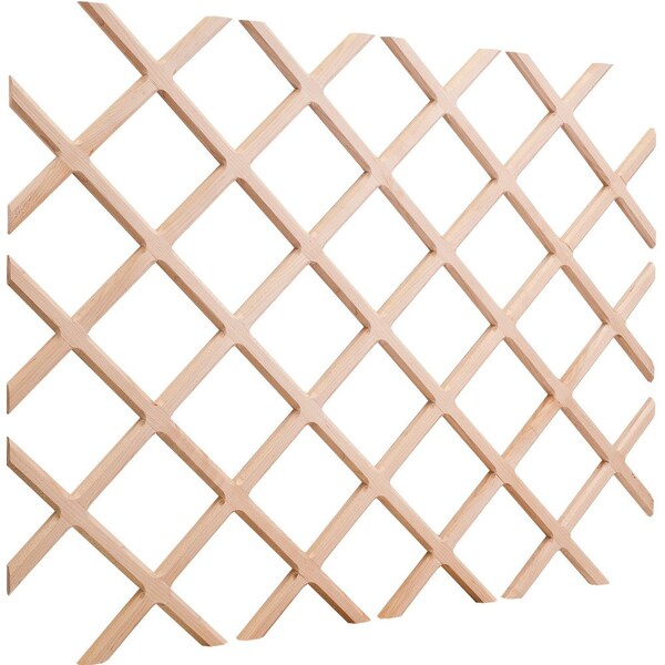 Hardware Resources 48"Hx36" W Alder Wine Bottle Lattice - WR48-2ALD