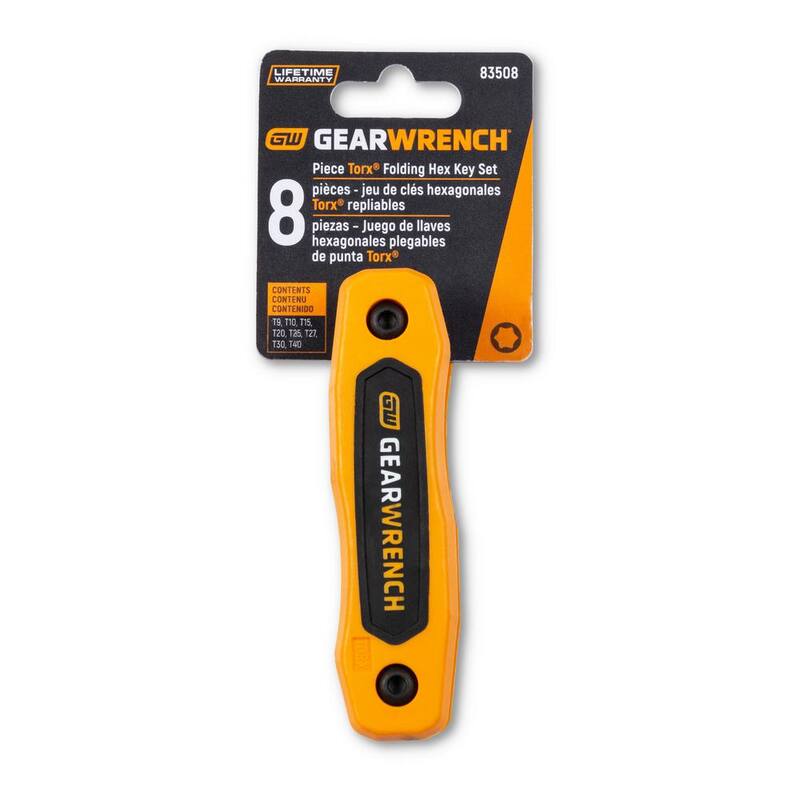 GEARWRENCH Torx Folding Hex Key Set (8-Piece) - 83508