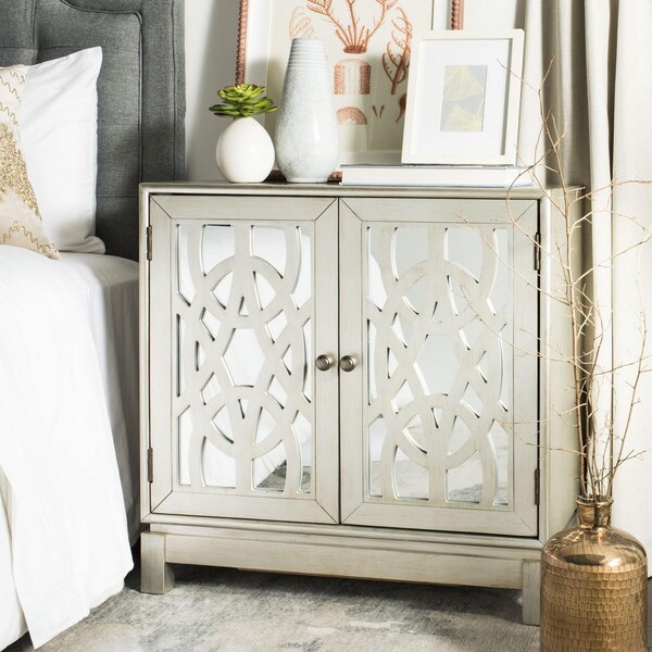 Safavieh Ashlynn 2 Door Chest, Silver - CHS9200A