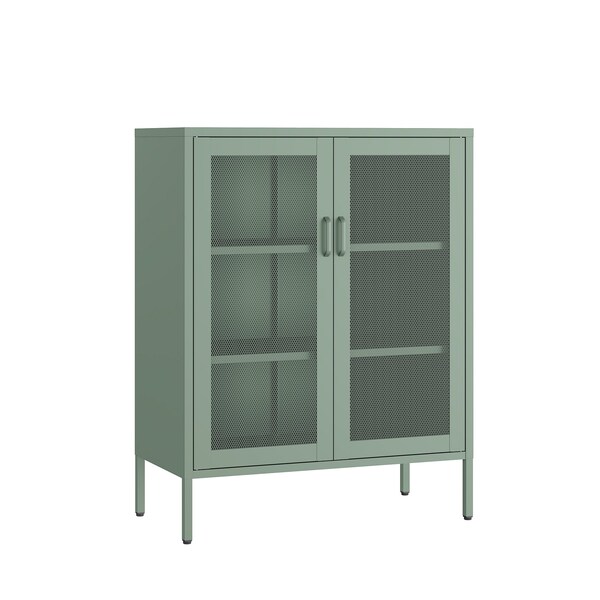 Manhattan Comfort Amelia 31.5in Accent Cabinet in Green - AF008-GR