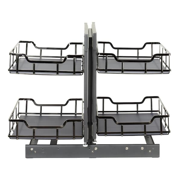 Hardware Resources STORAGE WITH STYLE Black Nickel 18" Blind Corner Organizer - SWS-BCS18BN