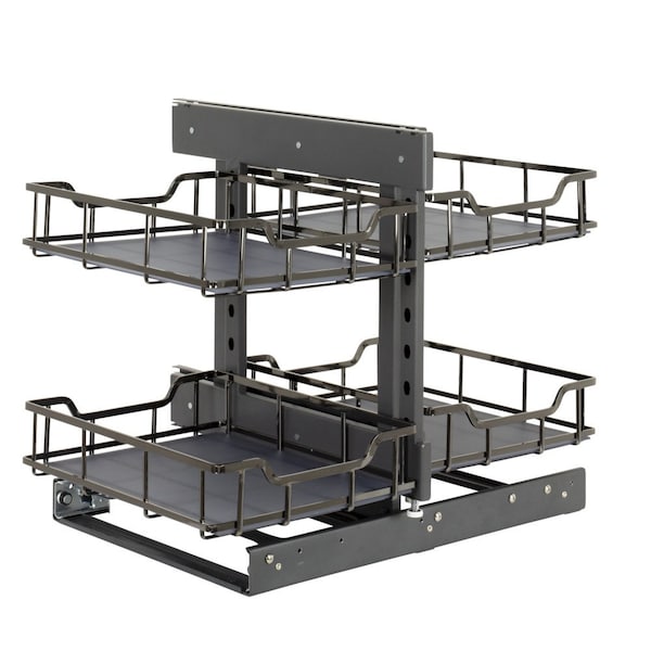 Hardware Resources STORAGE WITH STYLE Black Nickel 18" Blind Corner Organizer - SWS-BCS18BN