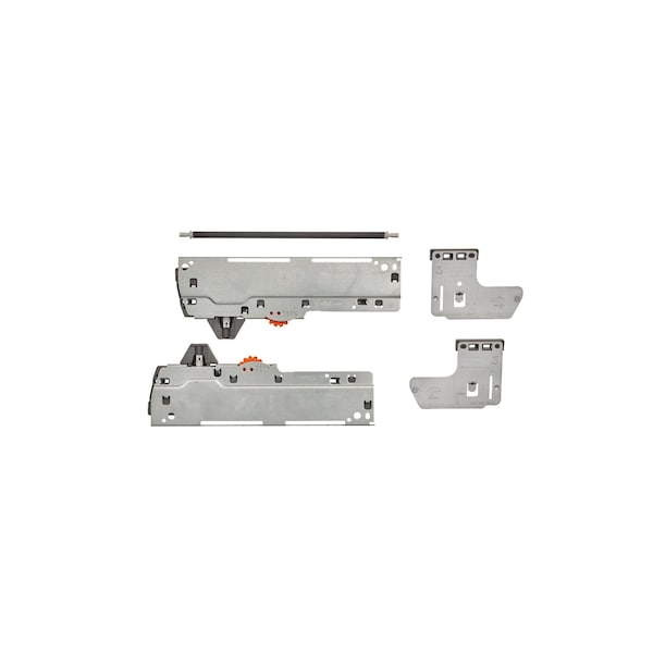 Rev-A-Shelf Accessory, ABS, Gray, 3.5 in W, 1.75 in H, 9 in D, 9 in L, Gray - 4WC-TOKIT-18