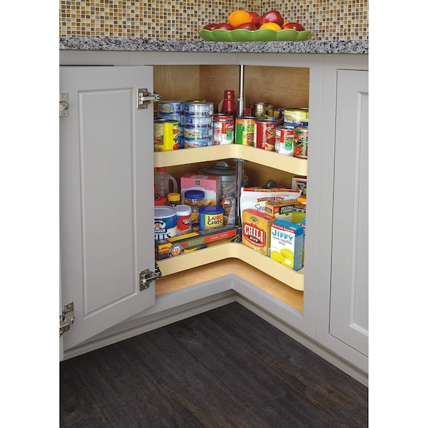 Rev-A-Shelf Plastic; Steel, Almond, 32 in W, 26 in H, 32 in D - 6472-32-15-52
