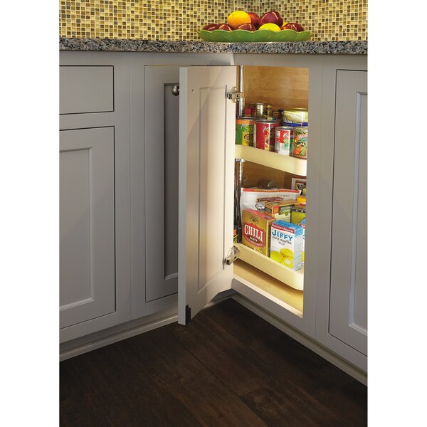 Rev-A-Shelf Plastic; Steel, Almond, 32 in W, 26 in H, 32 in D - 6472-32-15-52