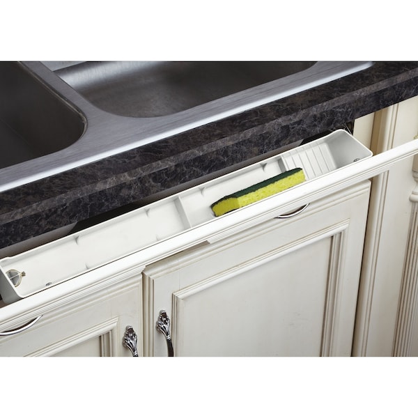 Rev-A-Shelf Polystyrene, White, 30.44 in W, 3.81 in H, 2.13 in D, 2.13 in L, White - LD-6591-30-11-1