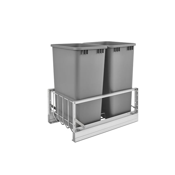Rev-A-Shelf Aluminum, Silver, 14.77 in W, 22.92 in H, 22.13 in D, 22.09 in L, Silver - 5349-2150DM-217