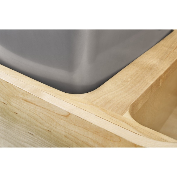 Rev-A-Shelf Maple Veneer, Light Brown, 11.88 in W, 19.38 in H, 15 in D, 15.67 in L, Light Brown - 4WCSC-1532DM16-1